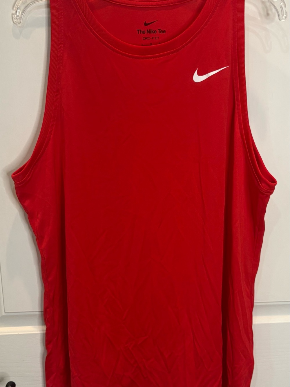 Men’s Nike Dri-FIT Red Tank Top Size Large